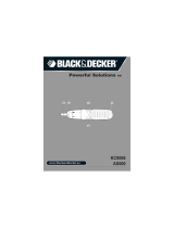 Black & Decker Batterie Stabschrauber A7073, 19 teilig Manuel utilisateur