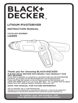 Black & Decker LI2000 Manuel utilisateur