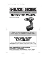 Black & Decker CD182 Manuel utilisateur