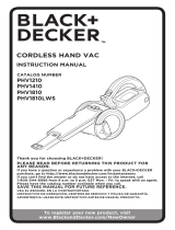Black & Decker PHV1210, PHV1810 Manuel utilisateur