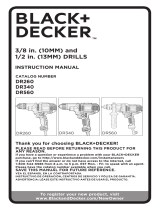 BLACK+DECKER DR260BR Manuel utilisateur