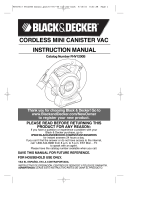 Black & Decker FHV1200B Manuel utilisateur