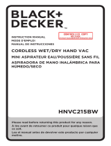 Black & Decker HNVC215BW52 Manuel utilisateur