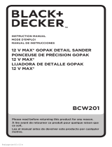 BLACK+DECKER BCW201 Manuel utilisateur