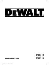 DeWalt DWE314 Manuel utilisateur