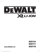 DeWalt DCD734 Manuel utilisateur