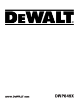 DeWalt DWP849X Manuel utilisateur