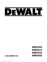 DeWalt DWE4263 Manuel utilisateur