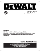 DeWalt DCG415W1 Manuel utilisateur