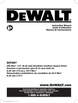 DeWalt DCF887D2 Manuel utilisateur