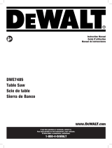 DeWalt DWE7485 15 Amp Compact Jobsite  Le manuel du propriétaire