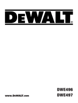 DeWalt DWE497 Manuel utilisateur