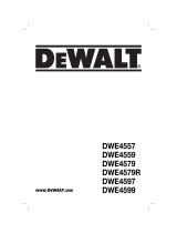 DeWalt DWE4579 Manuel utilisateur
