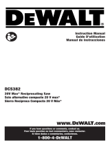 DeWalt DCS382 Manuel utilisateur