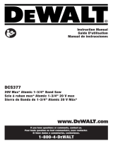DeWalt DCS377M1 Manuel utilisateur
