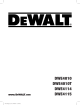 DeWalt DWE4115 Manuel utilisateur