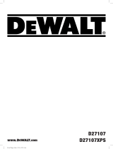 DeWalt D27107 Manuel utilisateur