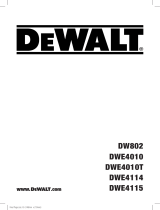 DeWalt DW802 Manuel utilisateur
