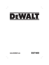 DeWalt D27400 Manuel utilisateur