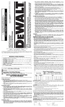 DeWalt DW505 Manuel utilisateur