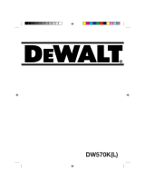 DeWalt DW570K Manuel utilisateur