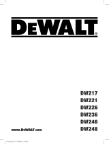 DeWalt DW236I Manuel utilisateur