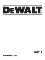 DeWalt DW311 Manuel utilisateur