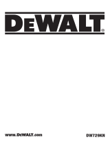 DeWalt DW729KN Manuel utilisateur