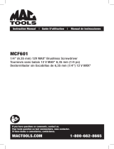 MAC TOOLS MCF601 Manuel utilisateur