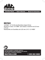 MAC TOOLS MCF801 Manuel utilisateur
