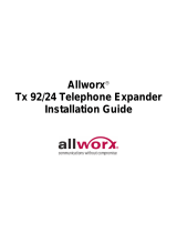 Allworx Tx 92/24 Guide d'installation