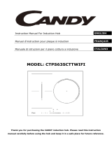 Candy Table induction CTPS63SCTT Zone Flexible Noir Manuel utilisateur