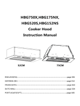 Hoover HBG750X Cooker Hood Manuel utilisateur