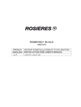 ROSIERES RGM9185/1 IN-ALG Manuel utilisateur