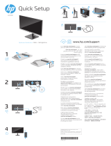 HP P24q G4 QHD Height Adjust Monitor Guide d'installation