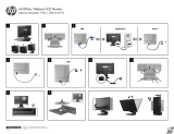 HP Compaq LA2206xc 21.5-inch Webcam LCD Monitor Guide d'installation