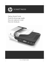 HP Scanjet N6350 Networked Document Flatbed Scanner Guide de démarrage rapide