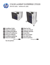 HP Color LaserJet Enterprise CP5525 Printer series Guide d'installation