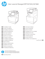 HP Color LaserJet Managed MFP E67650 series Guide d'installation