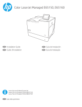 HP Color LaserJet Managed E65160 series Guide d'installation