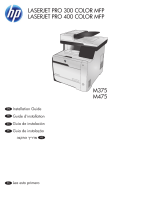 HP LaserJet Pro 300 color MFP M375 Guide d'installation