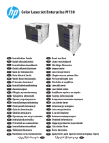 HP Color LaserJet Enterprise M750 Printer series Guide d'installation