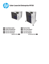 HP Color LaserJet Enterprise M750 Printer series Guide d'installation