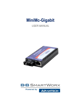 Advantech B+B SmartWorx MiniMc-Gigabit Manuel utilisateur