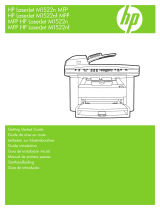 HP LaserJet M1522 Multifunction Printer series Guide de démarrage rapide