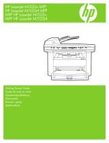 HP LaserJet M1522 Multifunction Printer series Guide de démarrage rapide