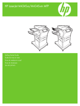 HP LaserJet M4345 Multifunction Printer series Guide de démarrage rapide
