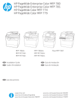 HP PageWide Enterprise Color MFP 780 Printer series Guide d'installation
