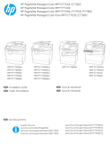 HP PageWide Managed Color MFP P77960 Printer series Guide d'installation