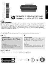 HP Deskjet 1050A All-in-One Printer series - J410 Le manuel du propriétaire